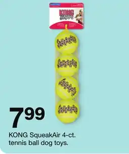 Target KONG SqueakAir 4-ct. tennis ball dog toys offer