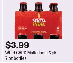 CVS Malta India 6 pk. 7 oz bottles offer
