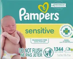Target Pampers Sensitive 1,344-ct. baby wipes offer