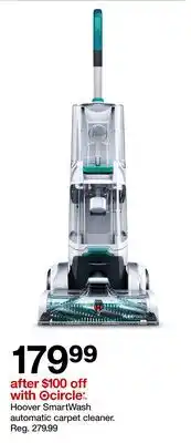 Target Hoover SmartWash automatic carpet cleaner offer