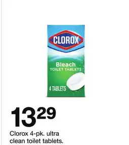 Target Clorox 4-pk. ultra clean toilet tablets offer