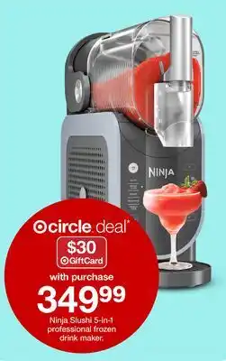 Target Ninja Slushi 5-in-1 professional frozen drink maker offer