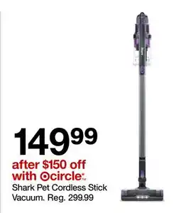 Target Shark Pet Cordless Stick Vacuum offer