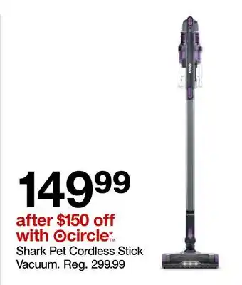 Target Shark Pet Cordless Stick Vacuum offer
