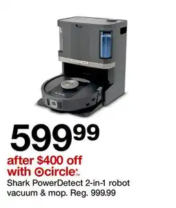Target Shark PowerDetect 2-in-1 robot vacuum & mop offer