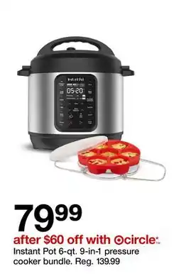 Target Instant Pot 6-qt. 9-in-1 pressure cooker bundle offer