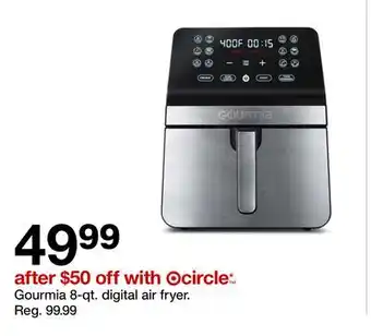 Target Gourmia 8-qt. digital air fryer offer