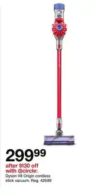 Target Dyson V8 Origin cordless stick vacuum offer
