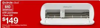 Target Cricut Joy Xtra cutting machine offer
