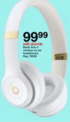Target =Beats Solo 4 wireless on-ear headphones offer