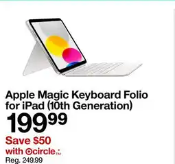 Target Apple Magic Keyboard Folio for iPad (10th Generation) offer