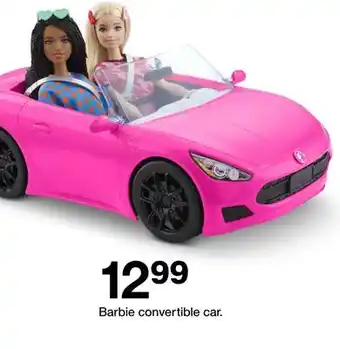 Target Barbie convertible car offer