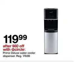 Target Primo Deluxe water cooler dispenser offer