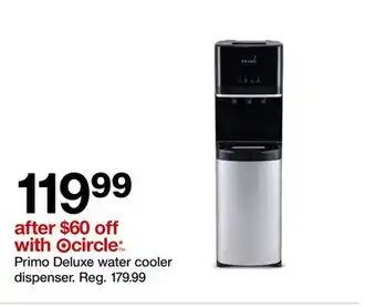 Target Primo Deluxe water cooler dispenser offer