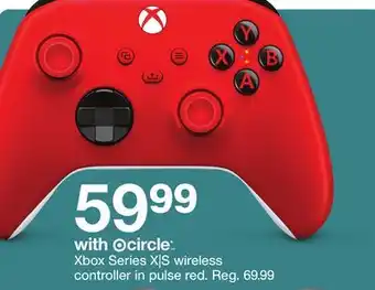 Target Xbox Series X|S wireless controller in pulse red offer
