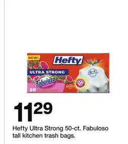 Target Hefty Ultra Strong 50-ct. Fabuloso tall kitchen trash bags offer