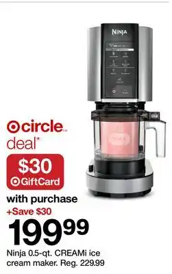 Target Ninja 0.5-qt. CREAMi ice cream maker offer