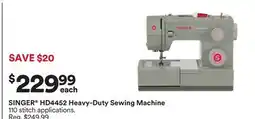 Michaels SINGER HD4452 Heavy-Duty Sewing Machine offer