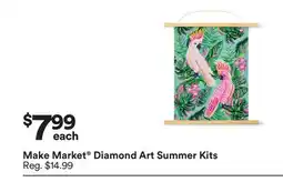 Michaels Make Market Diamond Art Summer Kits offer