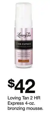 Target Loving Tan 2 HR Express 4-oz. bronzing mousse offer