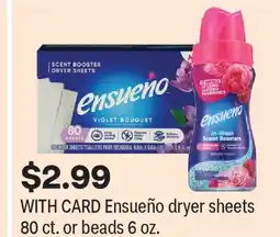 CVS Ensueño dryer sheets 80 ct. or beads 6 oz offer