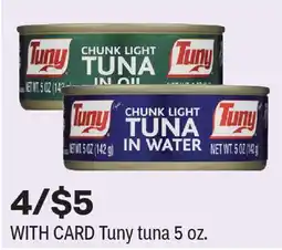 CVS Tuny tuna 5 oz offer