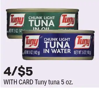 CVS Tuny tuna 5 oz offer