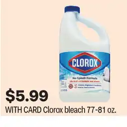 CVS Clorox bleach 77-81 oz offer