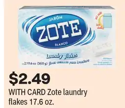 CVS Zote laundry flakes 17.6 oz offer