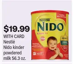 CVS Nestlé Nido kinder powdered milk 56.3 oz offer