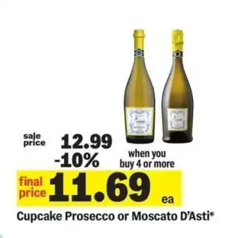 Meijer Cupcake Prosecco or Moscato D’Asti offer