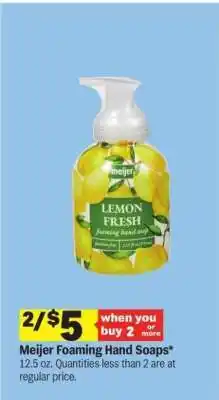 Meijer Meijer Foaming Hand Soaps offer