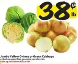 Fresco y Más Jumbo Yellow Onions or Green Cabbage offer