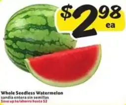 Fresco y Más Whole Seedless Watermelon offer
