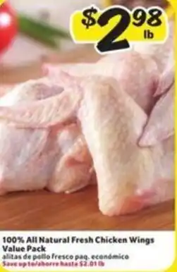 Fresco y Más All Natural Fresh Chicken Wings Value Pack offer