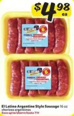 Fresco y Más El Latino Argentine Style Sausage offer