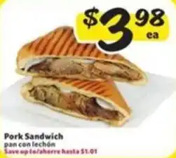 Fresco y Más Pork Sandwich offer