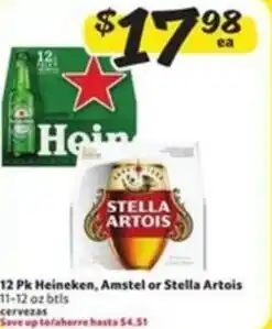 Fresco y Más Heineken, Amstel or Stella Artois offer