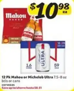 Fresco y Más Mahou or Michelob Ultra offer