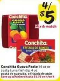 Fresco y Más Conchita guava paste or zesty tuna fish dip offer