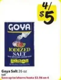 Fresco y Más Goya iodized salt offer