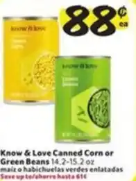 Fresco y Más Know & Love Canned Corn or Green Beans offer
