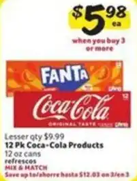 Fresco y Más Coca-Cola Products offer