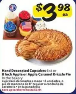 Fresco y Más Hand Decorated Cupcakes or Apple Caramel Drizzle Pie offer