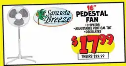 Ollie's 16 Sarasota Breeze PEDESTAL FAN offer