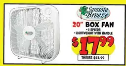 Ollie's Sarasota Breeze 20 BOX FAN offer