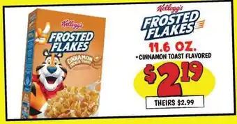 Ollie's Kellogg's FROSTED FLAKES offer