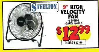 Ollie's STEELTON 9 HIGH VELOCITY FAN offer