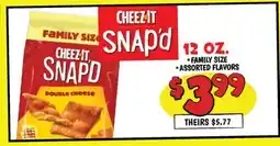 Ollie's 12 OZ. CHEEZ-IT SNAP'd offer