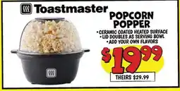 Ollie's Toastmaster POPCORN POPPER offer